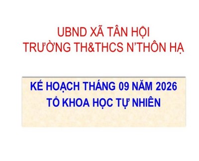 KẾ HOACH THÁNG 9 26