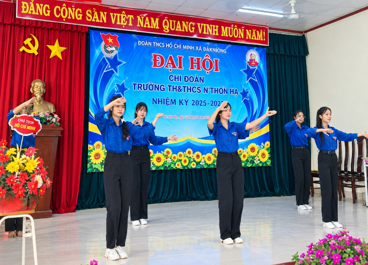 ĐẠI HỘI CHI ĐOÀN TRƯỜNG TH&THCS N’THÔN HẠ  KHÁT VỌNG, ĐOÀN KẾT, SÁNG TẠO VÀ PHÁT TRIỂN